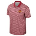 thumbnail image 2 of Men's Colosseum Cardinal Iowa State Cyclones Striped Polo, 2 of 3