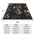 thumbnail image 4 of The Vampire Diaries Blanket Throw Bedding Room Decor Flannel Blankets for Bed Sofa 50"x40", 4 of 5