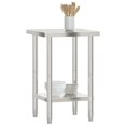 thumbnail image 2 of vidaXL Table de Cuisine 55x55x85 cm Acier Inoxydable, 2 of 5