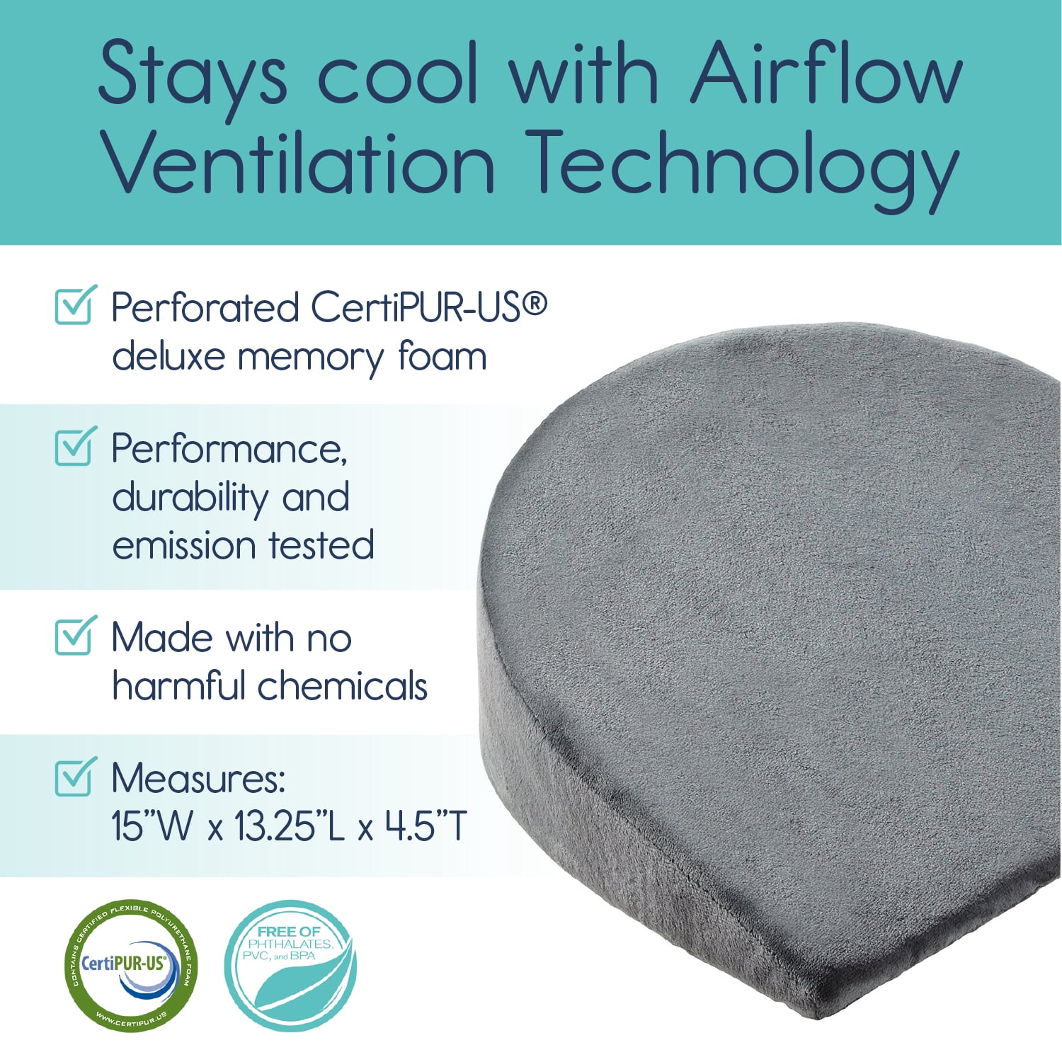 Hiccapop Pregnancy Pillow Wedge for Maternity, Memory Foam Maternity Pillow for Body, Belly, Back, and Knee Support