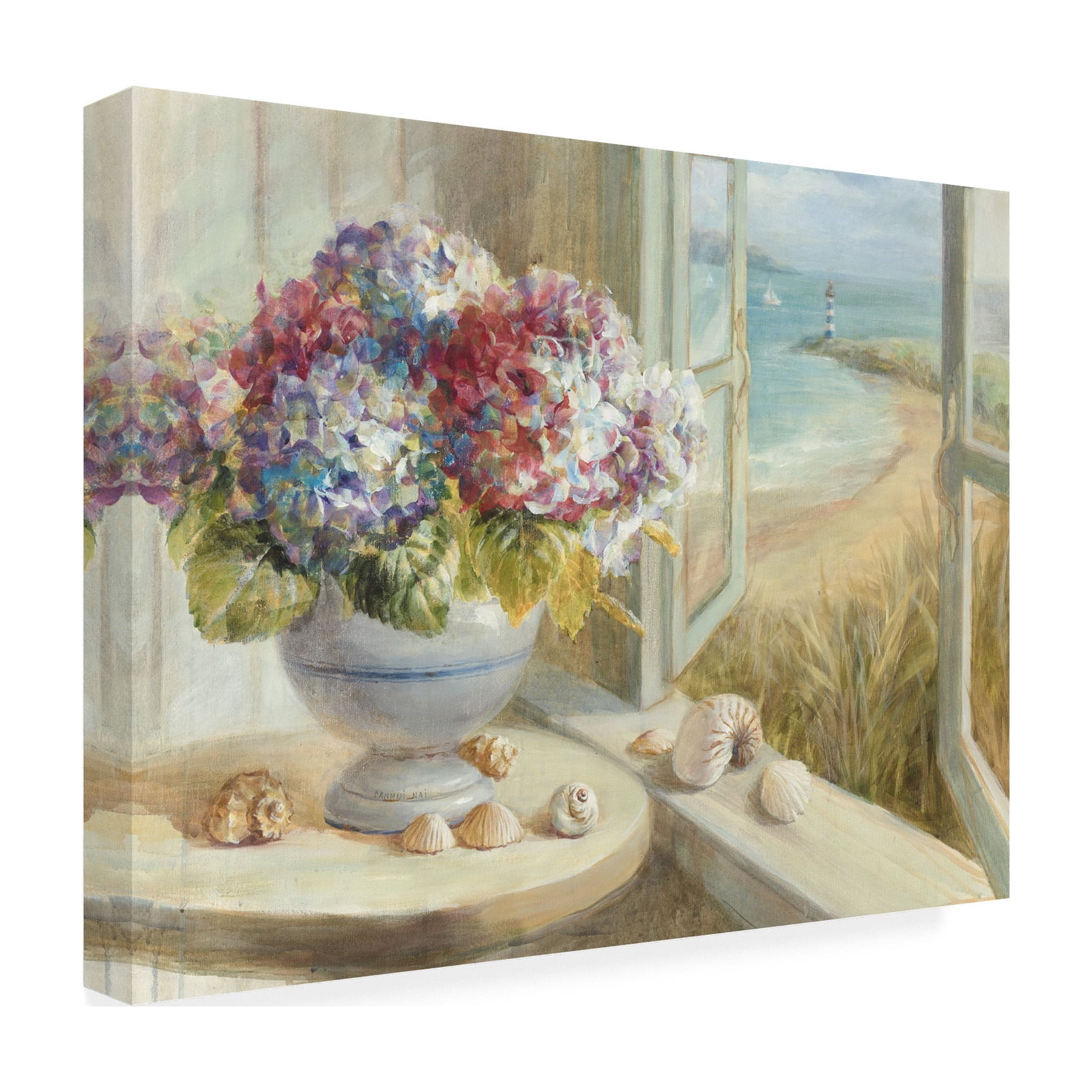 Danhui Nai 'Coastal Hydrangea' Canvas Art