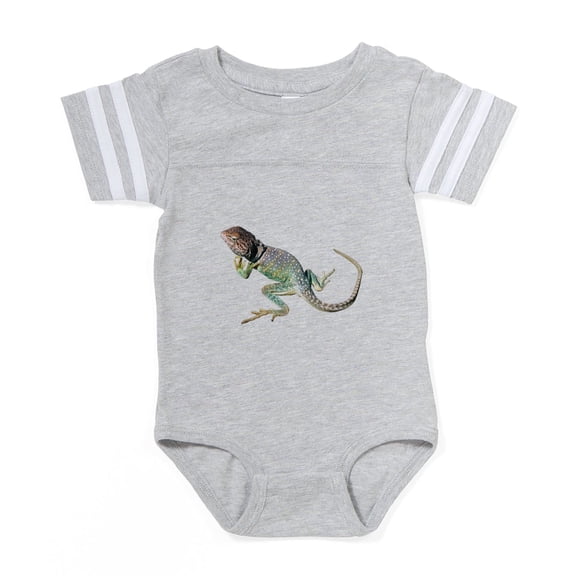 CafePress - FIN Collared Lizard... - Cute Infant Baby Football Bodysuit