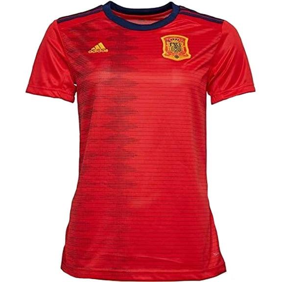 adidas Women's Soccer Spain Home Jersey (Large) Red