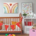 thumbnail image 2 of The Kids Room by Stupell Kids Paper Collage Rainbow Heart Design Canvas Wall Art by Daphne Polselli, 2 of 6