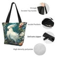 thumbnail image 4 of Rocae Tropical Parrot Floral Artwork for Shoulder Bags for Women Tote Bag for Women with Zipper Closure, 4 of 6