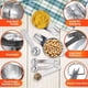 thumbnail image 3 of Juego de 28 Tazas, Tazas y Cucharas Medidoras de Acero Inoxidable, 14 Tazas Anidables y 14 Cucharas Apilables Portátil Profesional, 3 of 4
