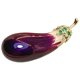 thumbnail image 4 of Broche de berenjena insignia fruta broche mujer pasador de seguridad para ropa decoración de camisetas, 4 of 4