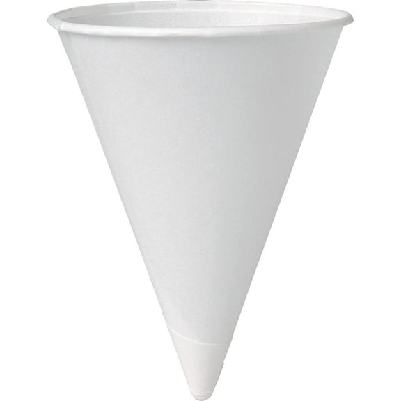 Solo 4 Oz White Paper Cone Cups (Case Of 5000)