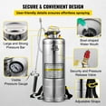 thumbnail image 5 of SKYSHALO 3.5Gal Stainless Steel Sprayer Hand Pump, with Pressure Gauge & Safety Valve, 5 of 9
