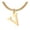 V, variant on Delicate Gold Necklace For Women Elegant Letter Name Jewelry Shining Choker For Her