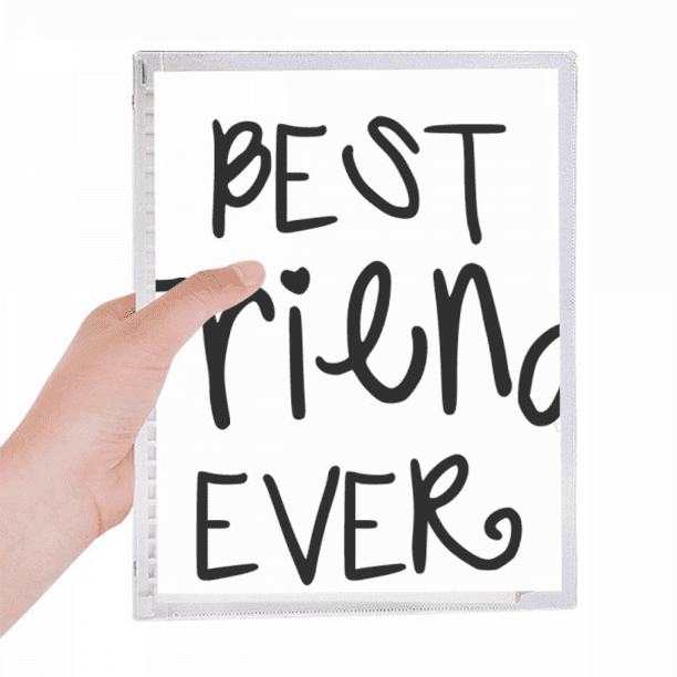 Friendship Best Friend Ever Words Quotes Notebook Loose Diary