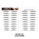 thumbnail image 2 of Black9Eyebrow Tattoo Sticker Cejas postizas a prueba de agua 7 días de larga duración 6d Kit de cejas, 2 of 5