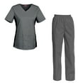 thumbnail image 1 of Women's Scrubs Set Scrub Top and Pants Scrubs Set, 1 of 3