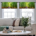 thumbnail image 5 of LALILO Kitchen Curtain Valance Bamboo Forest Kyoto Japan Japan Rod Pocket Window Curtain 52"x 18" Set of 2, 5 of 7