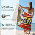 thumbnail image 6 of Solaris Microfiber Beach Towel, 40”x71” Personalized Beach Towels for Adult Women, Sand-Resistant, Quick-Dry Soft Lightweight Compact Camping Towel, Ideal Travel Pool Beach Gifts, 6 of 7