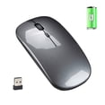 thumbnail image 4 of Wireless 2.4G Mouse Ultra-thin Silent Mouse Portable and Sleek Mice Rechargeable Mouse 10m/33ft Wireless Transmission, 4 of 8