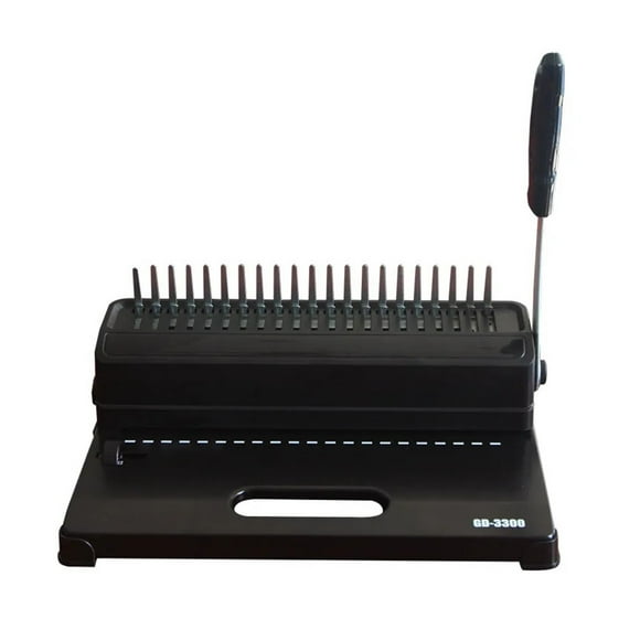 GD-3300 Clip Binding Machine Punching Machine 21-hole Comb Type Contract Text Apron Manual Binding Machine ,Pinpoint Punching
