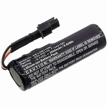 Replacement Battery for Logitech ConferenceCam Connect Ears Boom 2 MegaBlast S-00122 S00151 S-00151 S00166 S-00166 UE Kora Boom UE MegaBoom 2 UE Ultimate VR0004 PN:533-000104 F12431581 2600mAh