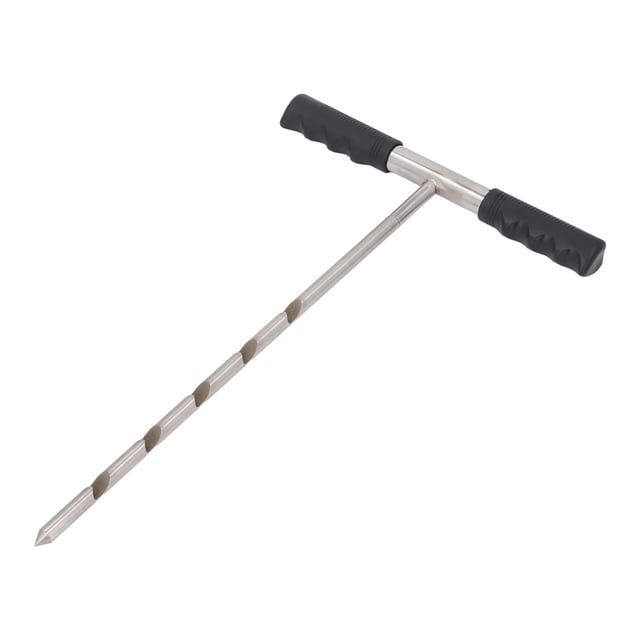 Ground Locating Tool, Soil Sample Probe T Handle 17-32-48 Inch for Gardening