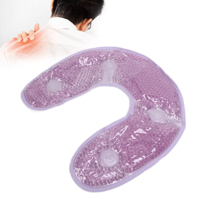 Mgaxyff Reusable Gel Bead Neck Wrap Neck Pain Swelling Relief Cooling
