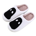 thumbnail image 3 of Gubotare Halloween House Slippers Slippers for Womens Warm Memory Foam Anti-Slip House Shoes Comfortable Cotton Slippers Home Bedroom Shoes Indoor & Outdoor Size 8 (White,8), 3 of 5
