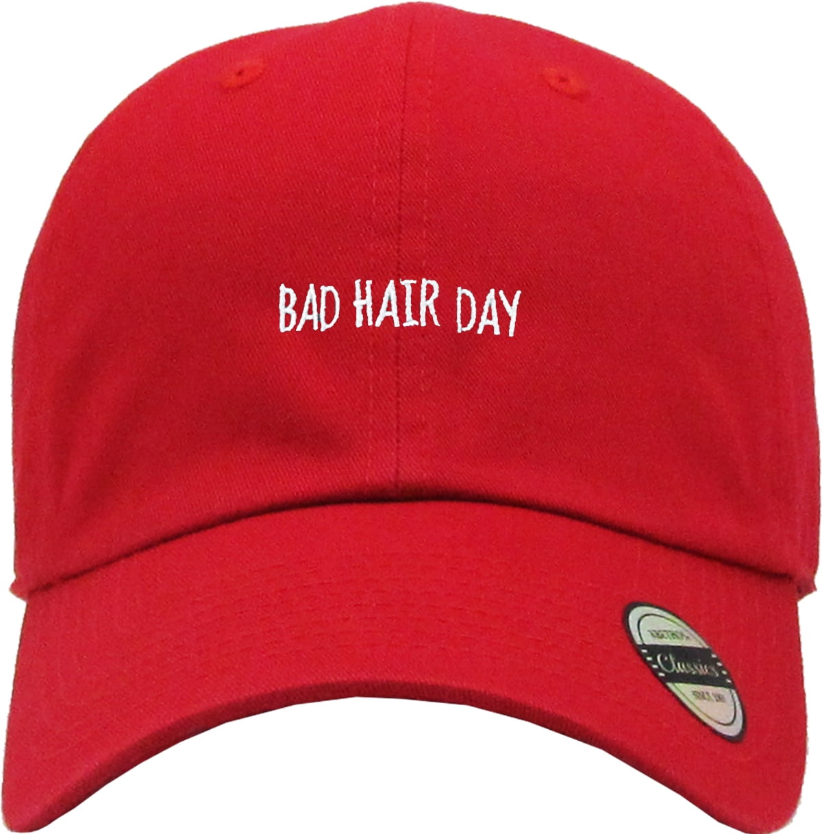 Bad Hair Day Medium Denim Dad Hat 