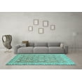 thumbnail image 3 of Ahgly Company Indoor Rectangle Abstract Light Blue Modern Area Rugs, 6' x 9', 3 of 4