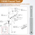 thumbnail image 4 of Qucyy 118305 Kitchen Faucet Installation Tool for Moen Kitchen Sink Faucet, faucet wrench tool Help Removal and Install Faucet Mounting Hardware, Faucet Replacement Parts Repairing Plumbing Fixtures, 4 of 5