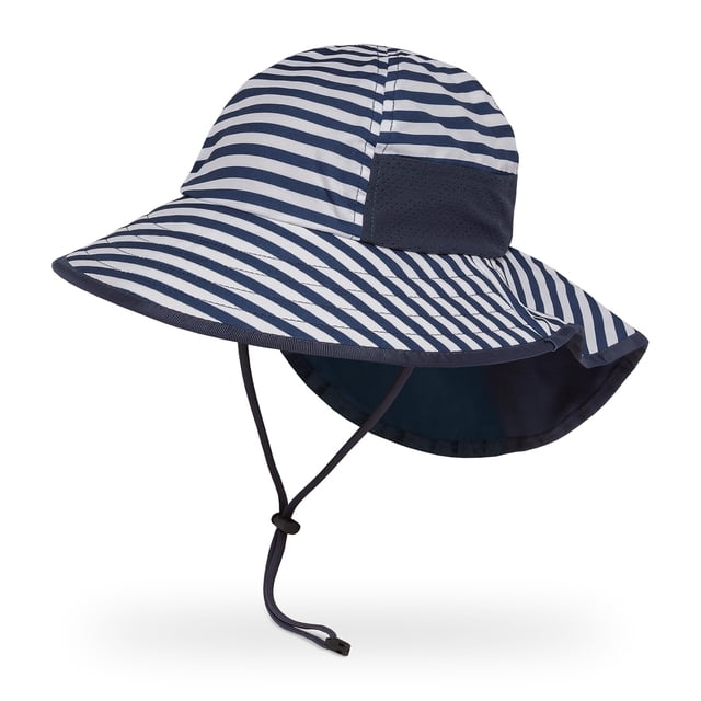 Sombrero Infantil para Sol Sunday Afternoons Rayas Azul Marino Mediano