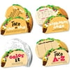 Big Dot of Happiness Taco 'Bout Fun - 4 Mexican Fiesta Games - 10 Cards Each - Gamerific Bundle