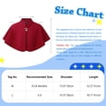 thumbnail image 5 of YiZYiF Little Girls Brooch Cape Wedding Princess Cardigan Tops Ballet Piano Performance Bolero Cape Black 6-24 Months, 5 of 5