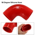 thumbnail image 4 of 70mm 2.76" ID 90 Degree Universal Silicone Hose Coupler Tube Connectors for Car Intercooler Intake Piping Red, 4 of 6