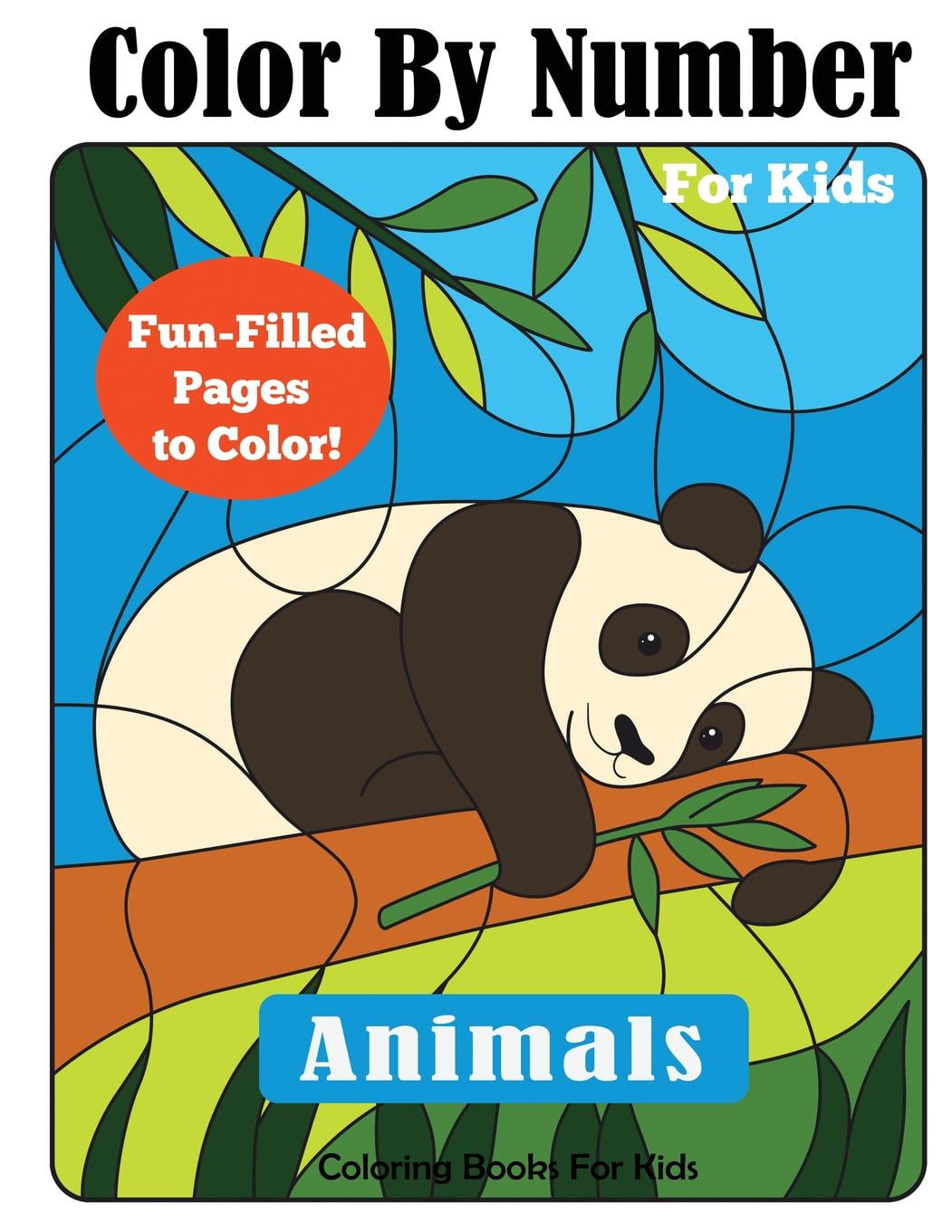 Color by Number Books Color by Number for Kids Animals Coloring Activity  Book Paperback