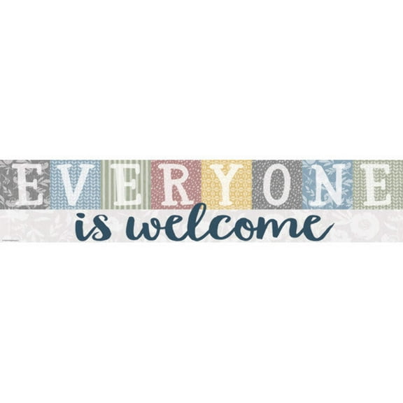 Teacher Created Resources Classroom Cottage Everyone is Welcome Banner (TCR 7193)