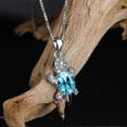 thumbnail image 5 of Conjunto de collar y pendientes de tortuga para mujeres y niñas, con cristales de imitación, bonito animal de joyería, regalo para cumpleaños y Navidad., 5 of 5