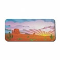 thumbnail image 1 of Cactus Computer Mouse Pad, Abstract Desert Landscape with Mountains and Cactus Arid Country View at Sunset, Rectangle Non-Slip Rubber Mousepad X-Large, 35" x 15" Gaming Size, Multicolor, by Ambesonne, 1 of 2