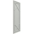 thumbnail image 2 of Ekena Millwork 18"W x 77"H True Fit PVC Bungalow Fixed Mount Shutters, Hailstorm Gray (Per Pair - Hardware Not Included), 2 of 9