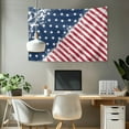 thumbnail image 2 of SEANATIVE American Flag Tapestry Wall Hanging Small Tapestry for Living Room Decorative Wall Tapestry Mini Tapestry for Bedroom Small Wall Hanging Tapestry, 4 of July, 2 of 6