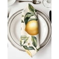 thumbnail image 2 of nqOlkjepod Lemon Floral Cloth Napkins Set of 8 Reusable Dinner Napkins, Watercolor Country Summer Spring Fruit Cocktail Napkin Washable Table Napkins for Wedding/Holiday Party/Baby Shower 20"x20", 2 of 8
