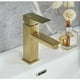 thumbnail image 4 of Grifo de baño de lujo, construcción de latón macizo sin plomo, certificado por la NSF para agua segura, acabado dorado cepillado que garantiza un uso duradero y una apariencia hermosa en su baño, 4 of 4