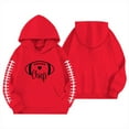 thumbnail image 4 of Byoo Teen Girls Football Hoodie Sports Long Sleeve Pullover Hooded Sweatshirt for Kids, 4 of 4