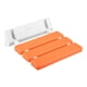thumbnail image 4 of Taburete de baño plegable de teca, banco de montaje en pared, asiento de ducha plegable de gran capacidad naranja, 4 of 9