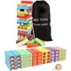 thumbnail image 2 of Juego de apilamiento de colores, bloques de construcción de madera, juegos de mesa de torre para niños y adultos, 54 piezas (juego de apilamiento de colores), 2 of 5