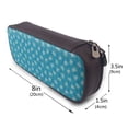 thumbnail image 3 of Lsque Sea Turtle Printed Big Capacity PU Leather Pencil Case Large Pencil Pouch Stationery Pen Bag Pencil Holder for Teen, 3 of 6