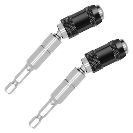 

2 Pack Pivoting Bit Tip Holder Magnetic 1/4inch Hex Shank (Silver)