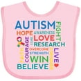 thumbnail image 3 of Inktastic Autism Support Slogan Boys or Girls Baby Bib, 3 of 4