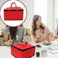 thumbnail image 4 of Sac de Transport Isolé pour Aliments pour Épicerie et Pizza - Fourre-Tout Réfrigérant pour Boissons Chaudes avec Papier D\'aluminium Non Tissé, Manche Réutilisable Polyvalente et Étanche pour Pique-Niques et Voyages, 4 of 8