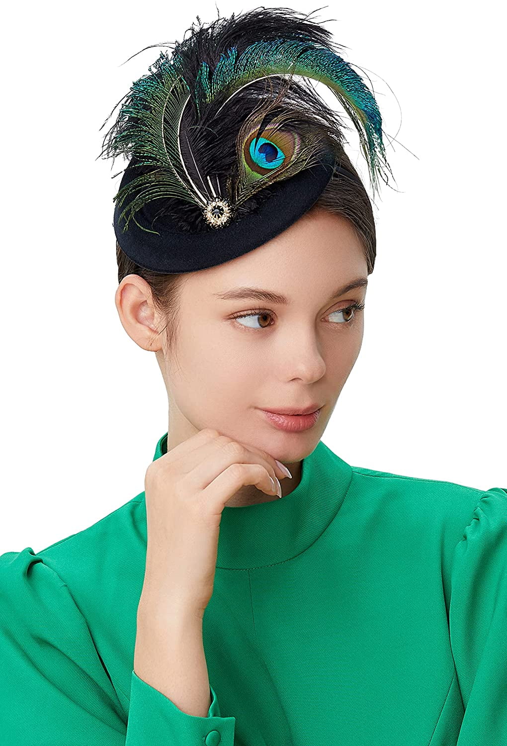 1920s Flapper Fascinator Feather 