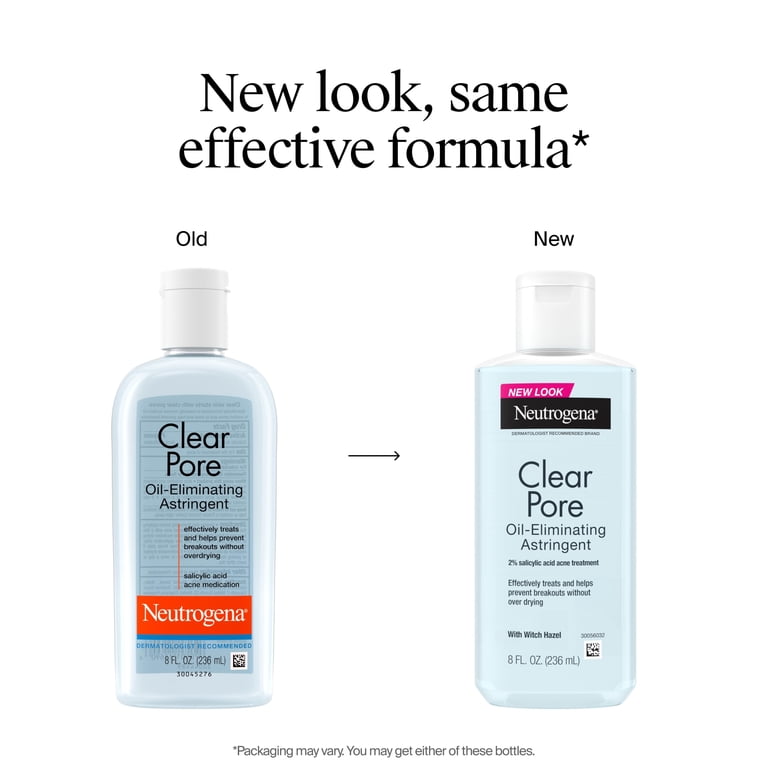 Neutrogena Clear Pore Acne Toner with Salicylic Acid, 8 fl oz photo 2
