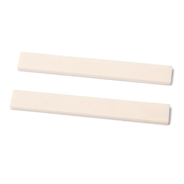 Sillines de Tuercas de Terminar 2 Piezas Yuyangstore Sillín de hueso inacabado en blanco 100x10x3mm